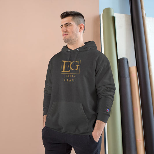 Elixir Glam Champion Hoodie - White, Stylish & Cozy Fashion for Everyday Wear