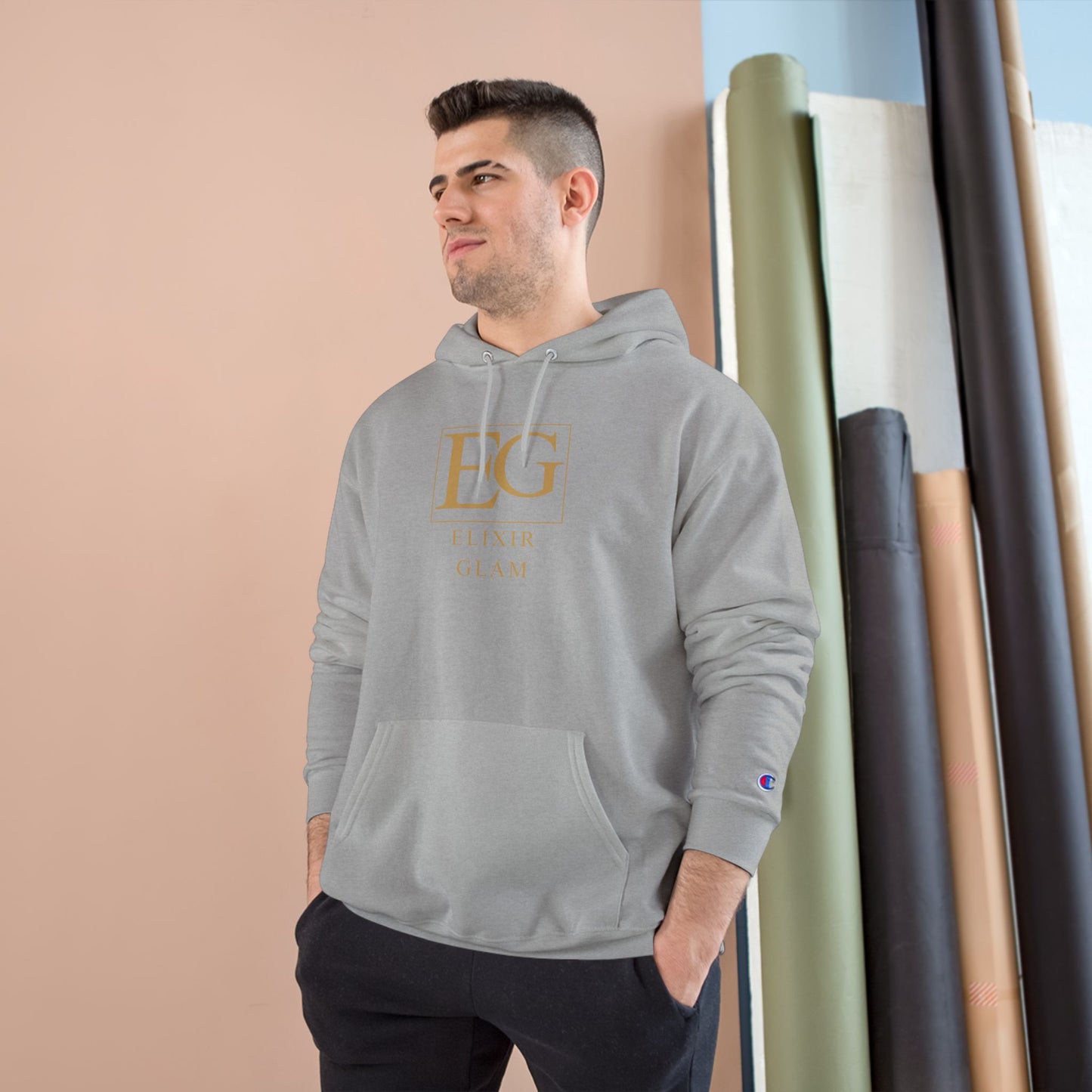 Elixir Glam Champion Hoodie - White, Stylish & Cozy Fashion for Everyday Wear