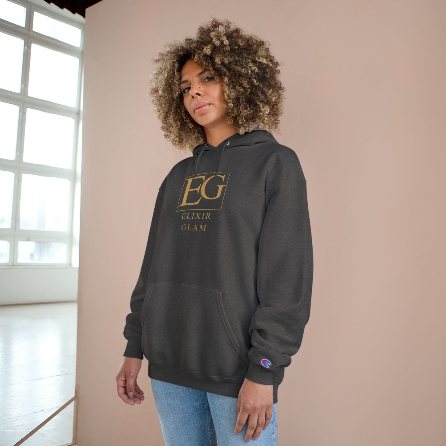 Elixir Glam Champion Hoodie - White, Stylish & Cozy Fashion for Everyday Wear