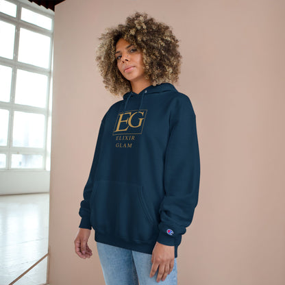 Elixir Glam Champion Hoodie - White, Stylish & Cozy Fashion for Everyday Wear
