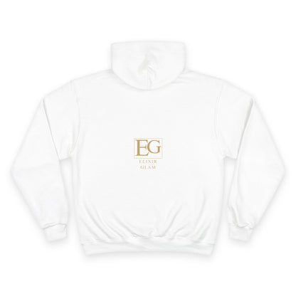 Elixir Glam Champion Hoodie - White, Stylish & Cozy Fashion for Everyday Wear