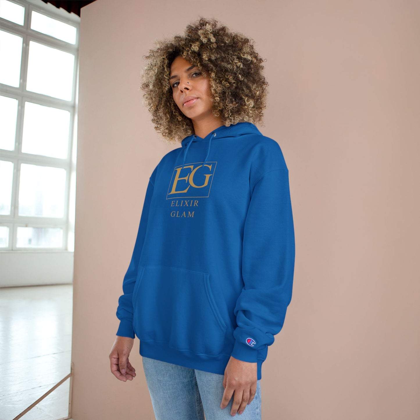 Elixir Glam Champion Hoodie - White, Stylish & Cozy Fashion for Everyday Wear
