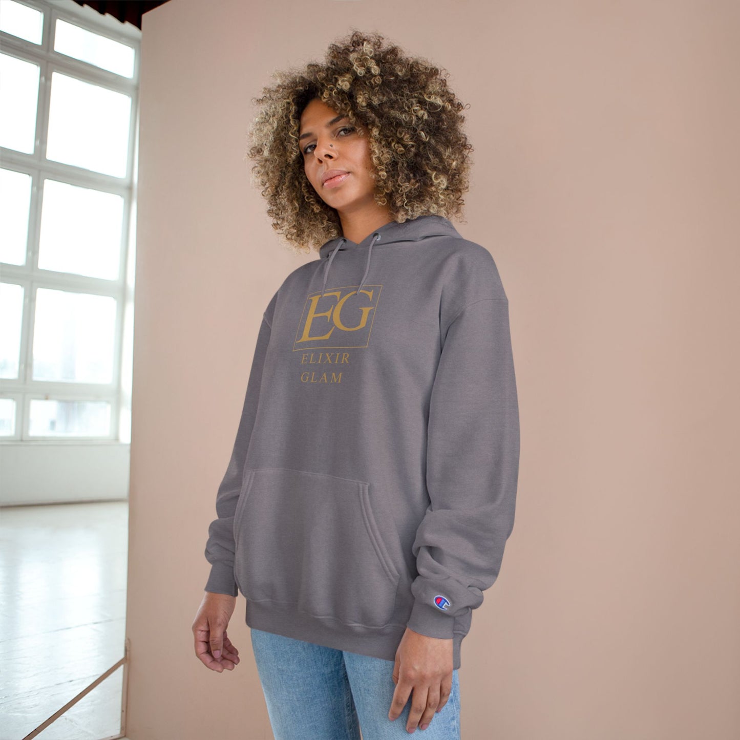 Elixir Glam Champion Hoodie - White, Stylish & Cozy Fashion for Everyday Wear