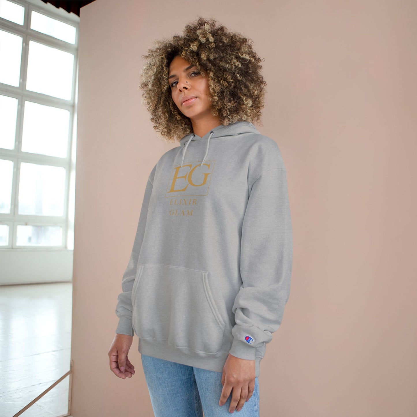 Elixir Glam Champion Hoodie - White, Stylish & Cozy Fashion for Everyday Wear